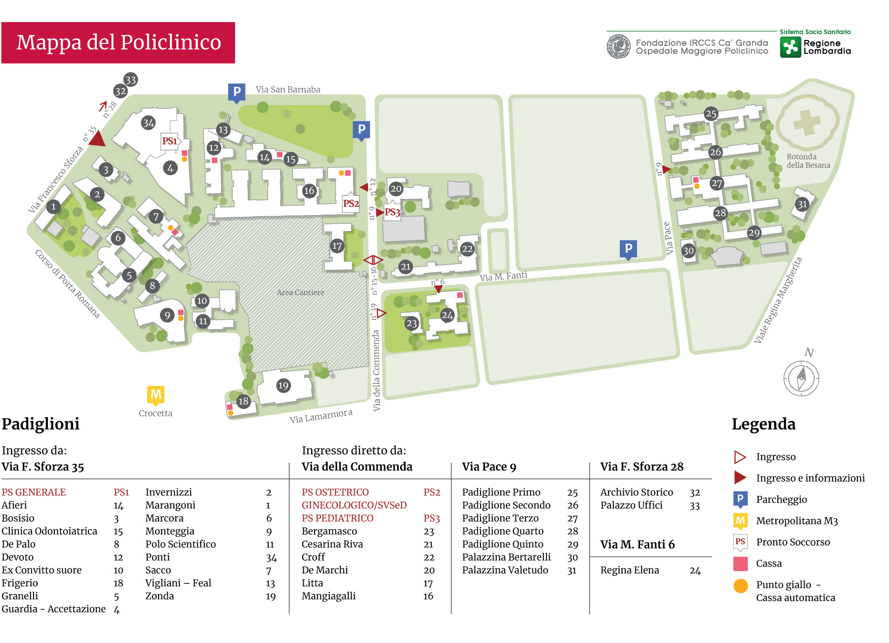 Covid19 Come Accedere Al Policlinico Per Un Ospedale Sicuro News Policlinico Di Milano